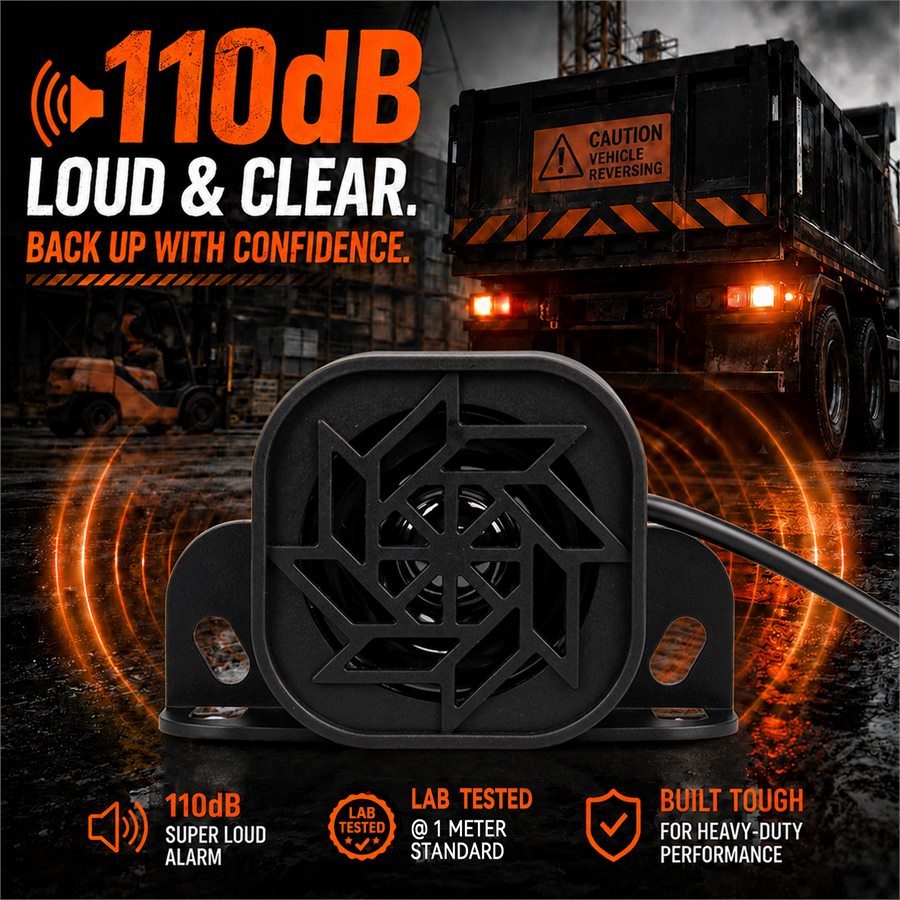 110dB warning detail