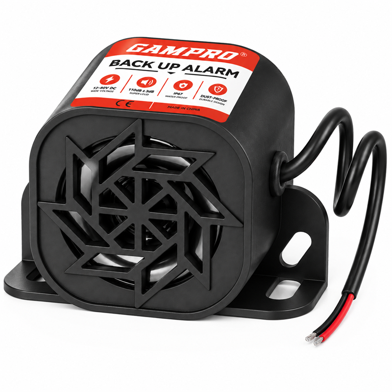 GAMPRO 12V-80V Wired Backup Alarm