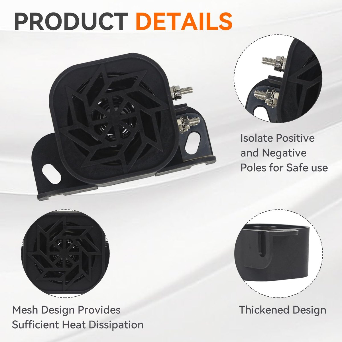 GAMPRO 12V-48V Backup Alarm with Ground Plate, 110dB Reverse Alarm for Truck image 3