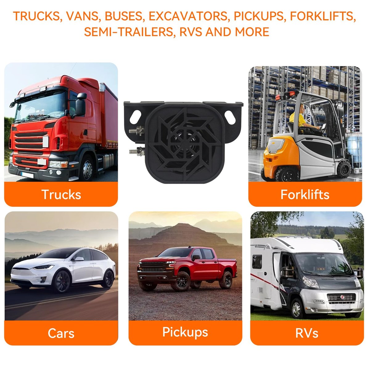 GAMPRO 12V-48V Backup Alarm, 110dB Reverse Warning Alarm for Truck image 8