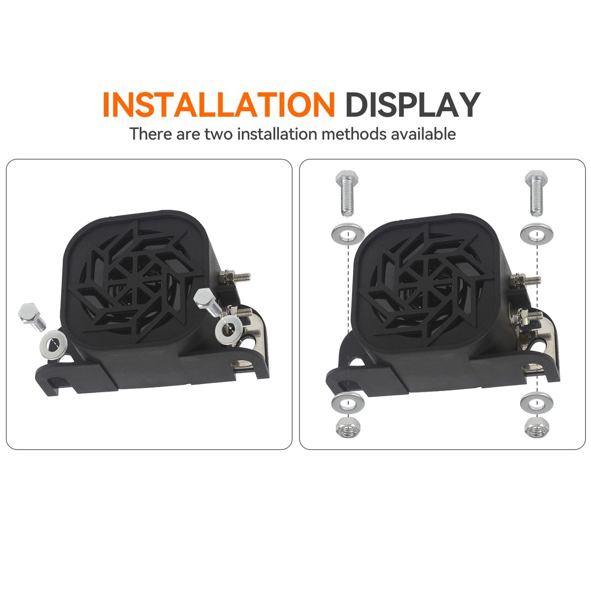 GAMPRO 12V-80V Backup Alarm with Ground Plate, 110dB Reverse Alarm for Truck image 2